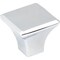 Jeffrey Alexander 1-1/8" Overall Length Polished Chrome Square Marlo Cabinet Knob 972PC - alternate 1